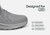Orthofeet Tilos Hands-Free Support Stretch Men's Sneakers - Gray/gray - Feature Detail - 4