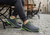 Orthofeet Tilos Hands-Free Support Stretch Men's Sneakers - Dark Gray/lime - Product View - 2