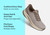 Orthofeet Tilos Hands-Free Support Stretch Men's Sneakers - Khaki - Comfort Benefits - 3