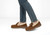 Orthofeet Tuscany Men's Slippers - Brown - Lifestyle View - 2 Brown