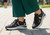 Orthofeet Venus Hands-Free Cushioned Arch Support Women's Sandals - Black - Lifestyle View - 8 Black