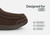 Orthofeet Vito Hands-Free Supportive Comfort Men's Slippers - Chocolate - Feature Detail - 4