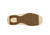 Orthofeet Vito Hands-Free Supportive Comfort Men's Slippers - Chestnut - Sole View - 7