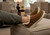 Orthofeet Vito Hands-Free Supportive Comfort Men's Slippers - Chestnut - Lifestyle View - 8