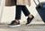 Orthofeet Wander Hands-Free Supportive Women's Sneakers - Black - Lifestyle View - 7