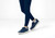Orthofeet Wander Hands-Free Supportive Women's Sneakers - Navy - Lifestyle View - 8