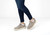Orthofeet Wander Hands-Free Supportive Women's Sneakers - Taupe - Lifestyle View - 2