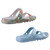 Spenco Fusion Slim 2-Pack Supportive Comfort Women's Sandals - Sage Floral/blue Glass - Product View - 4