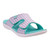 Spenco Kholo Checkered Women's Sandals - Teal/pink - Product View - 2