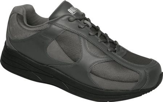 Drew Surge - Grey Leather & Nubuck/Grey Mesh Mens Athletic Shoes ...