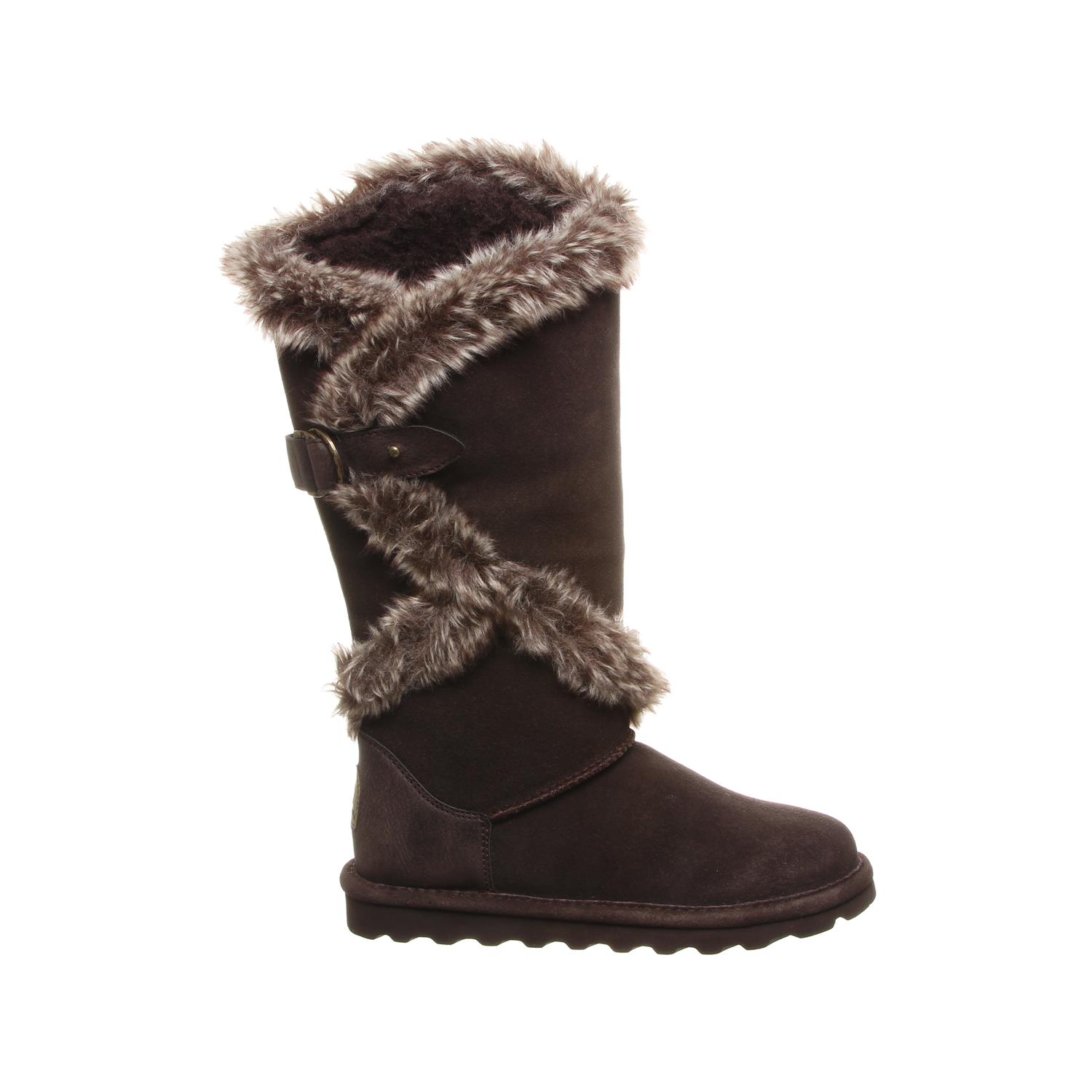 Sheepskin Boots Dark Brown Bearpaw Boots Bearpaw Shearling Boots - Main Image