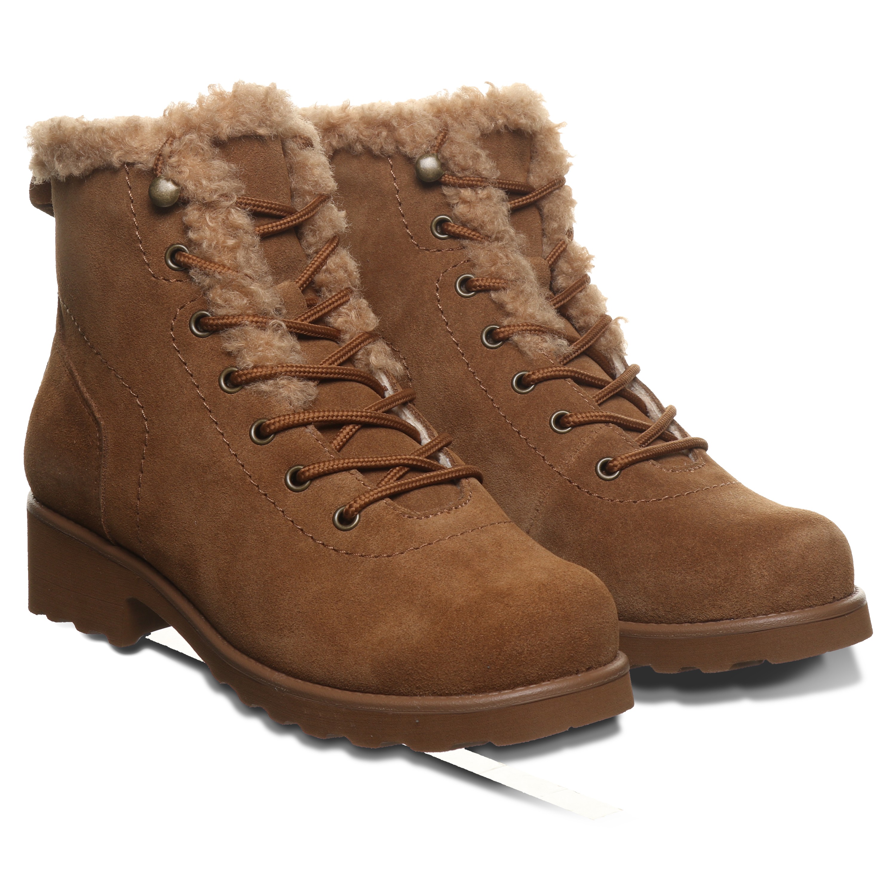 Bearpaw Caitlin Women's Boots 3340W Cozy Lace-Up Winter Ankle