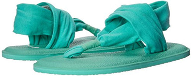 Sanuk Women's Yoga Sling 2 Spectrum Sandals Color Bright Aqua