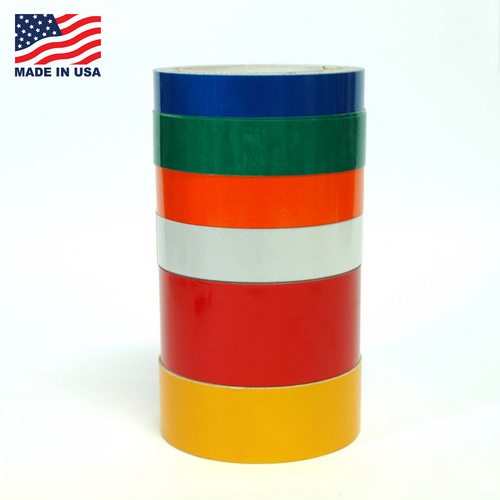 Reflective Tape Engineering Grade - 10 YD - 6 colors - 1/2" to 6" - TapeJungle.com - 305-231-8273.