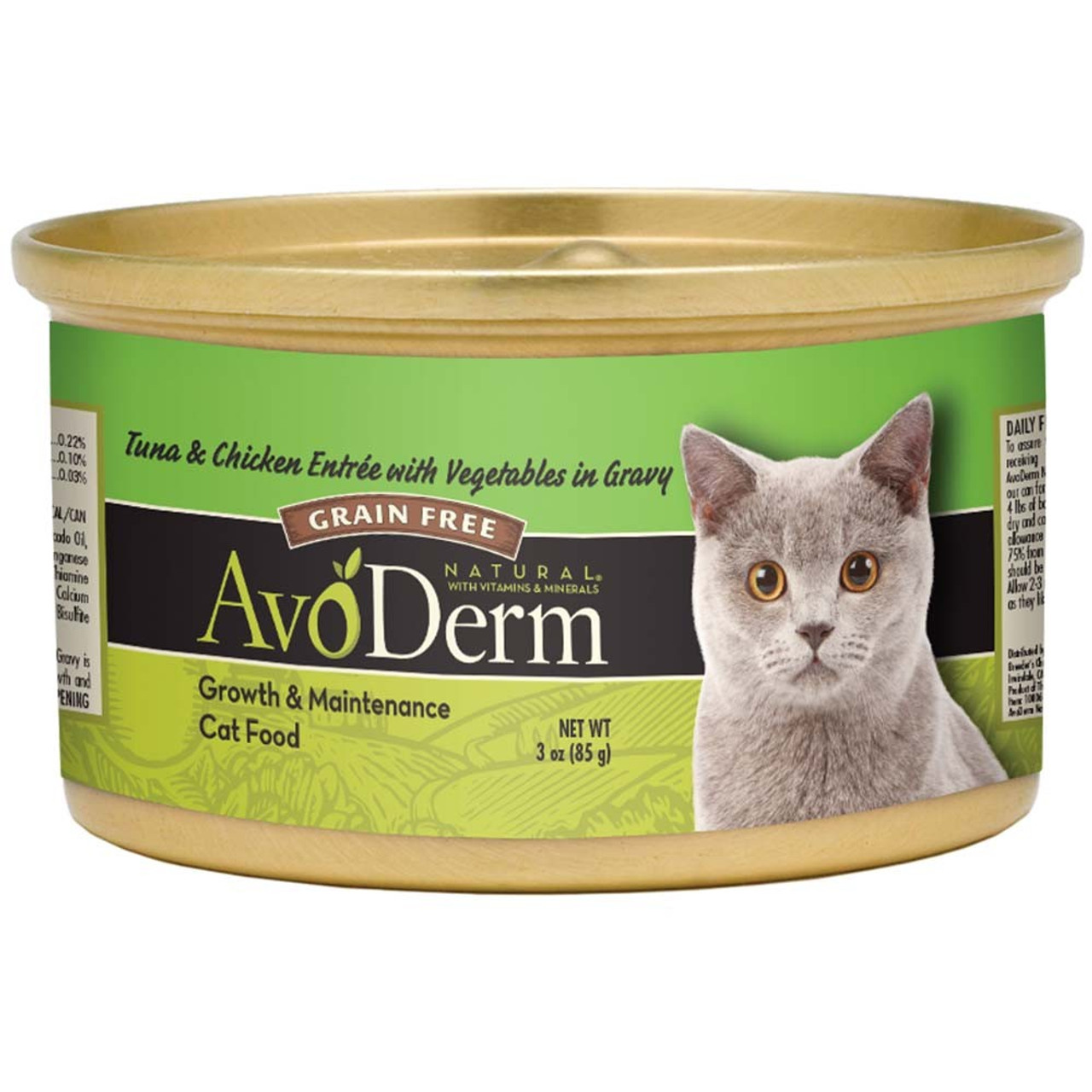 Avoderm Grain Free Tuna Chicken W Vegetables Wet Cat Food 3 0z