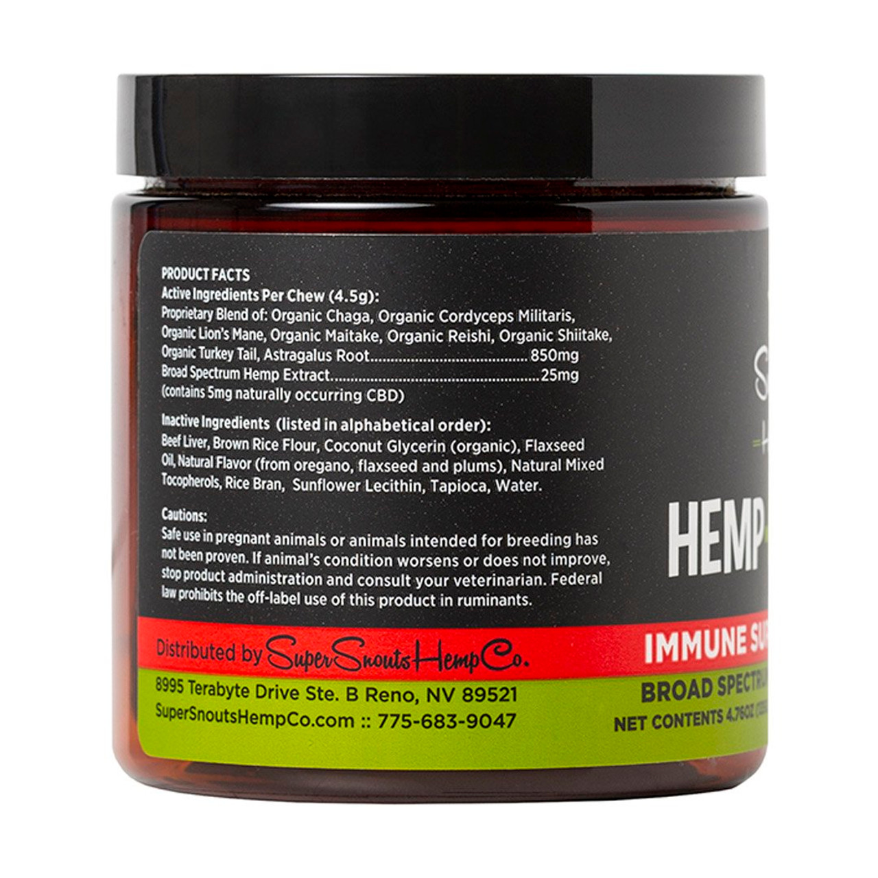 Super Snouts GRAIN FREE HEMP+SHROOM 30CT BROAD SPECTRUM IMMUNITY HEMP CHEWS