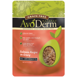 AvoDerm Grain Free Salmon Recipe in Gravy Cat Food (3 OZ)