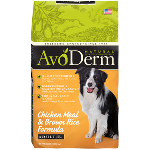 AvoDerm Natural Chicken & Brown Rice Adult Dry Dog Food (30 LB)
