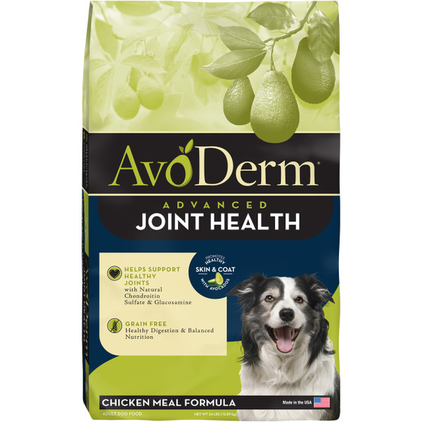 AvoDerm Joint Health Chicken Meal Formula Dry Dog Food (24 LB)