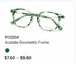 Acetate Geometric Optical Frame