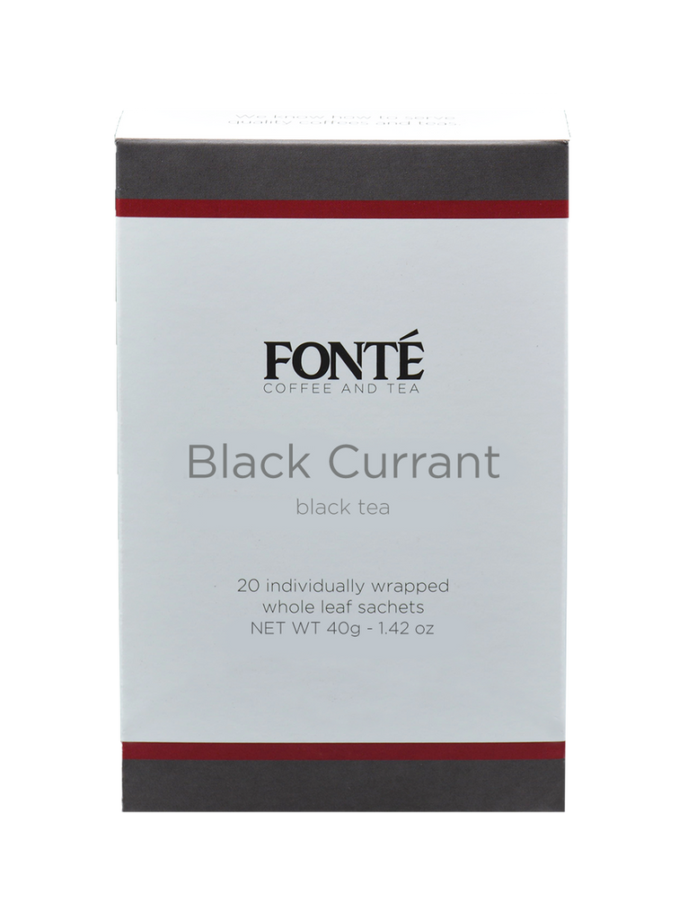 Buy Fonte Black Currant Specialty Black Tea Available for Weekly, Biweekly, Monthly or Bimonthly Subscriptions 
