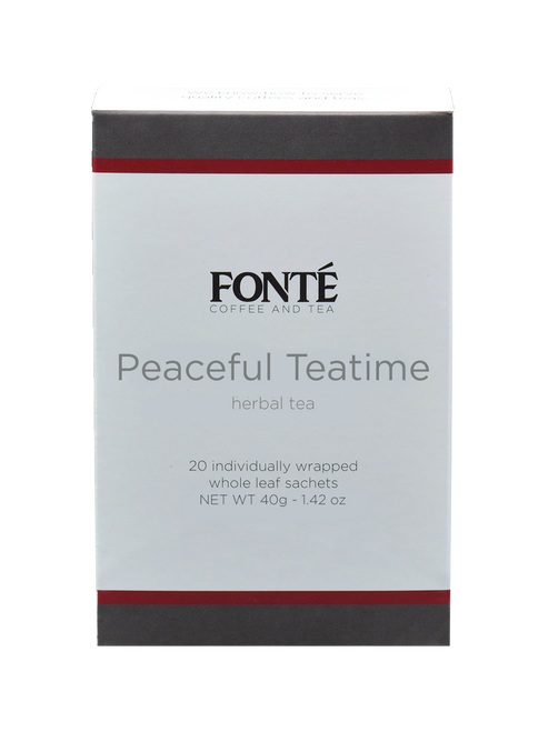 Buy Fonte Peaceful Teatime Specialty Herbal Tea Available for Weekly, Biweekly, Monthly or Bimonthly Subscriptions 
