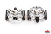 Pedals 1/2" Wellgo XC-II Style Bear Trap Pairs - Silver
