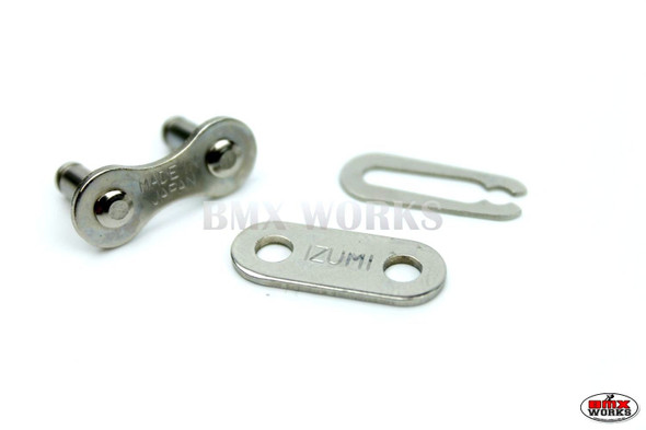 Izumi Chain Joining Link 1/2" x 1/8" Chrome/Silver