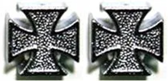 BMX Iron Cross Valve Caps Pairs - Chrome