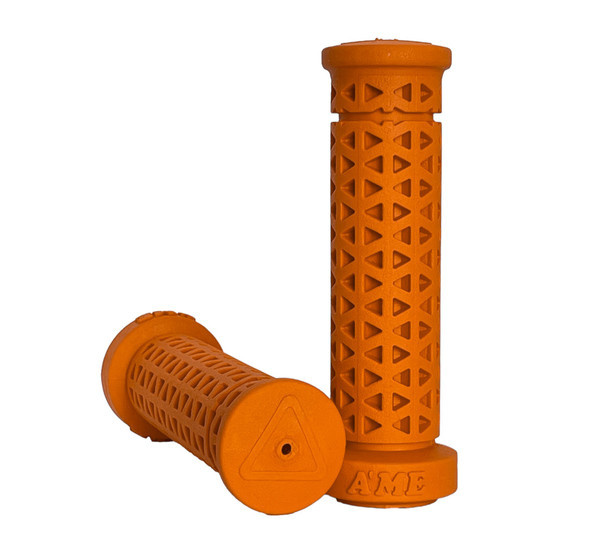 AME MTB - BMX Freestyle Zone Soft Low Flange Grips - Orange Pair