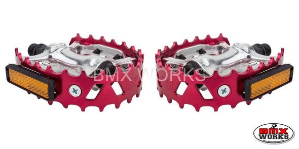 Pedals 9/16" VP Bear Trap Red Pair