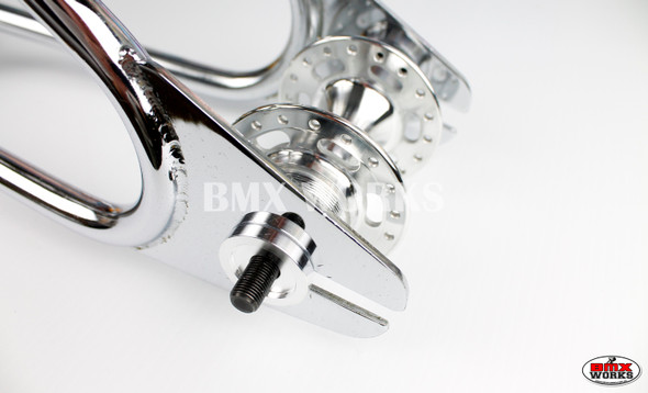 ProBMX Alloy Rear Dropout Savers for 3/8" Axles Silver Pair