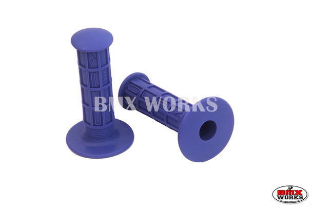 Oury Full Waffle BMX Grips Purple Pair