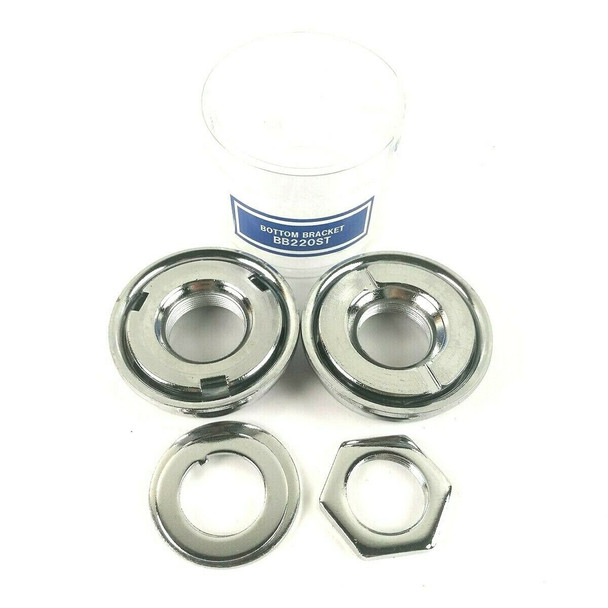 Tange American 1 Piece Crank Bottom Bracket Set 24 tpi Chrome