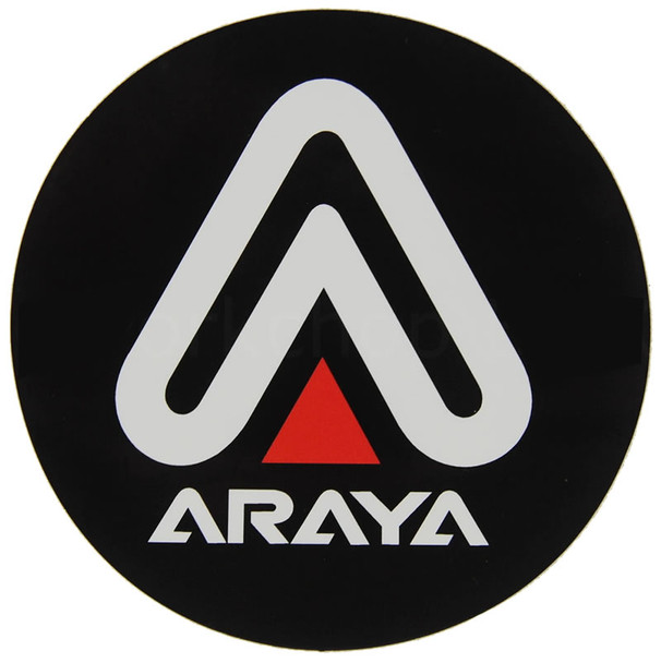 Araya Rims Japan Circle Decal 75mm White Black & Red