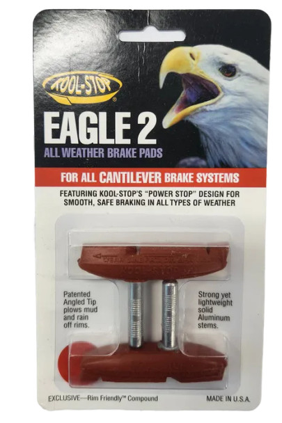 Kool Stop Eagle 2 Cantilever Brake Pads Salmon - Sold In Pairs