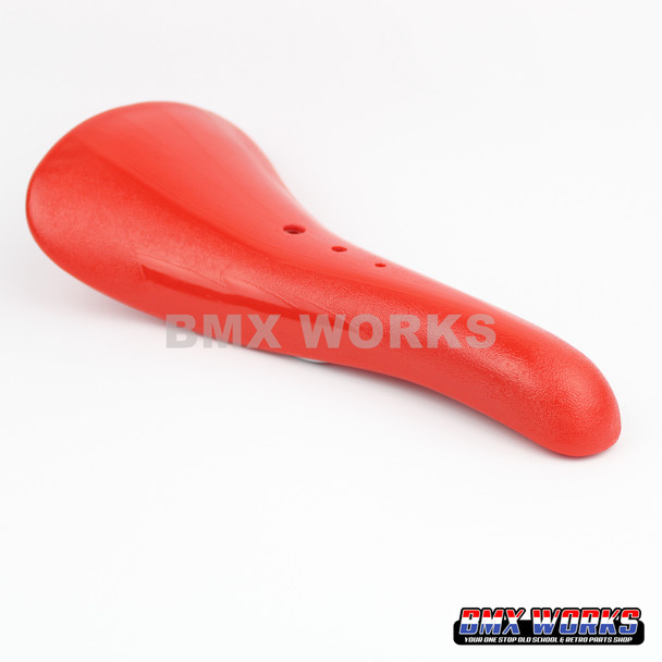 Velo VL-117 BMX Lightning Bolt Aero Style Seat Red