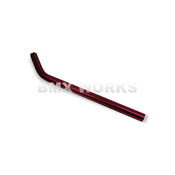 Seat Post Aluminium Fluted Layback 22.2mm x 400mm - Red
