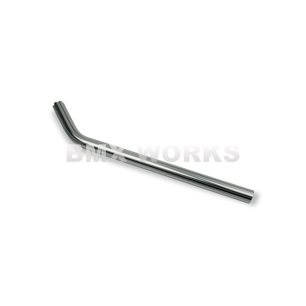 Seat Post Aluminium Fluted Layback 22.2mm x 400mm - Silver