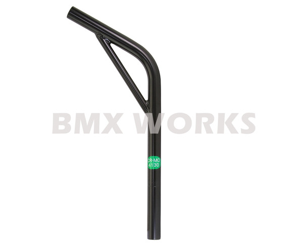 ProBMX Ch-Mo Seat Post Layback With Support 22.2mm x 400mm - Black