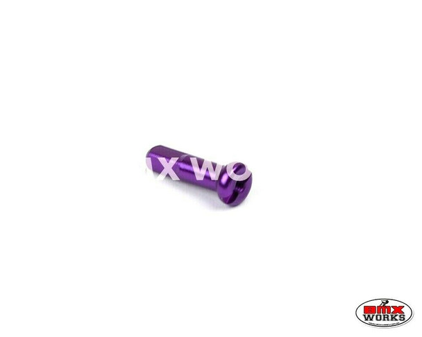 14G x 16mm Aluminium Spoke Nipples Purple - Each