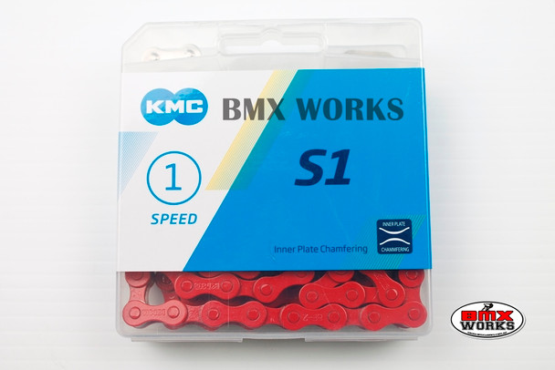 KMC Z410SO 1/2" x 1/8" x 112 Link Chain Red