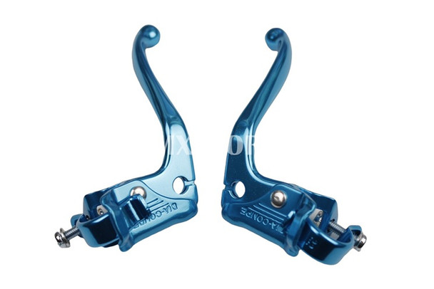 Dia-Compe MX132 - 45 Deg Pre Bent Lever - Pair -  Bright Blue