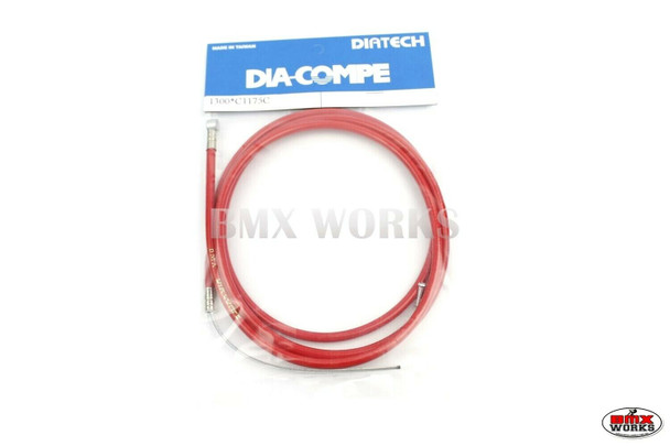 Dia-Compe BMX Logo Rear Brake Cable Red