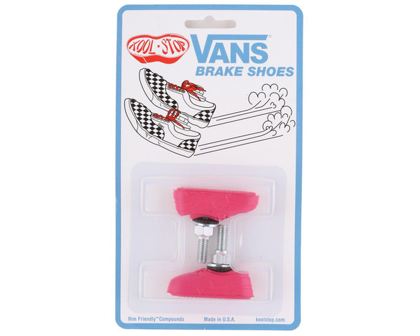 Kool Stop Vans Shoe Threaded Brake Pads - Pairs Hot Pink