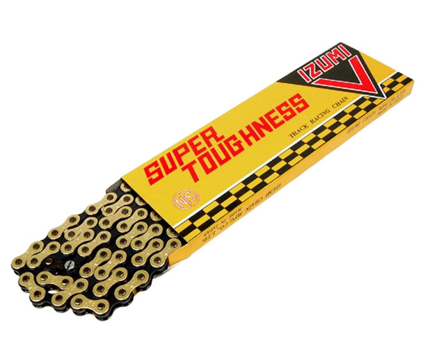 Izumi 1/2" x1/8" x 106 Link Chain Super V Black & Gold