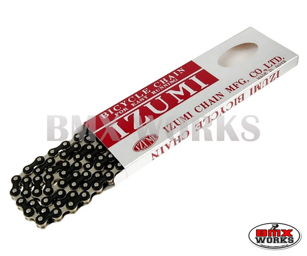 Izumi 1/2" x 1/8" x 96 Link Chain Black & Silver