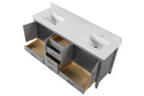 Hausrack Gray 72 Inch Double Vanity