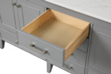 Hausrack Gray 72 Inch Double Vanity
