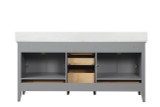 Hausrack Gray 72 Inch Double Vanity
